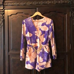 Bebe long sleeved romper